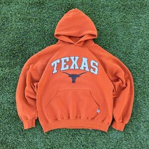 Vintage 90s orange Texas Longhorns hoodie size L